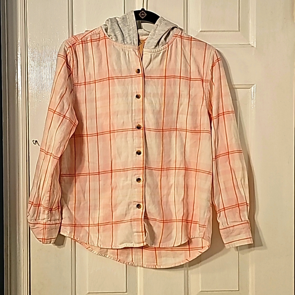 Girls Flannel Hoodie